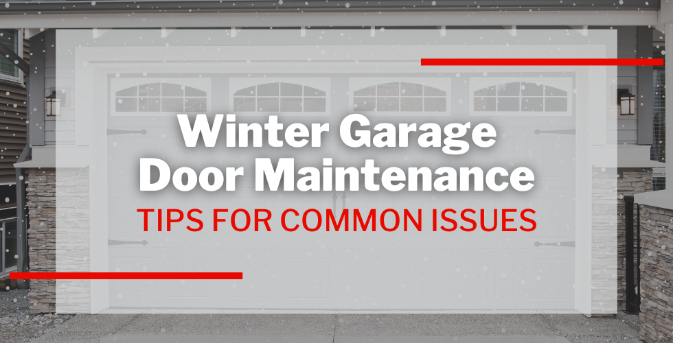 Winter Garage Door Maintenance