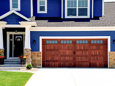 Stained Metal Doors