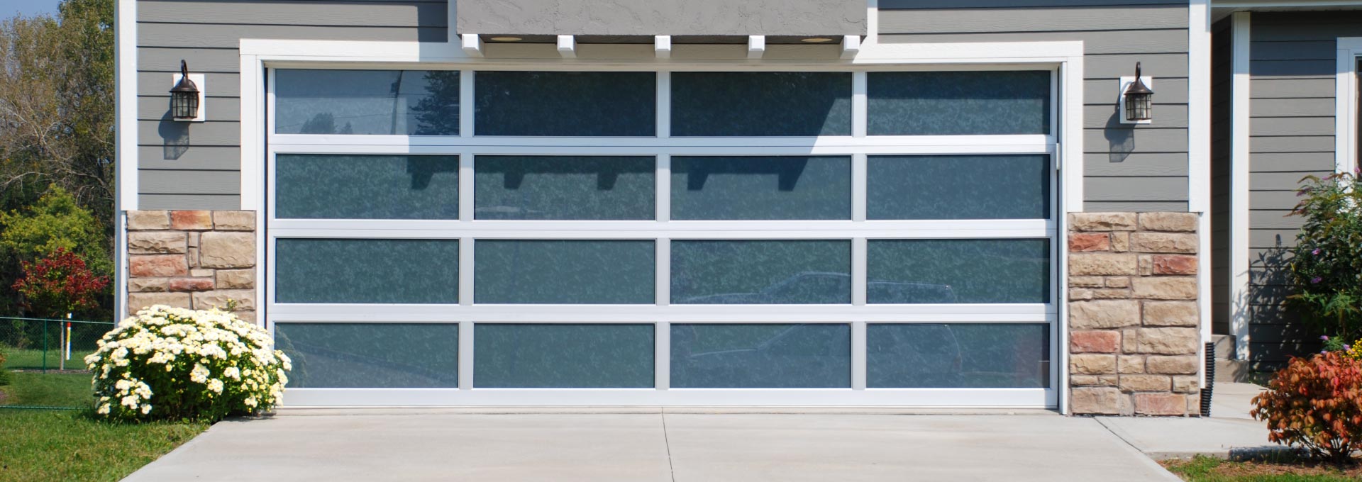 Aluminum/Glass Garage Doors