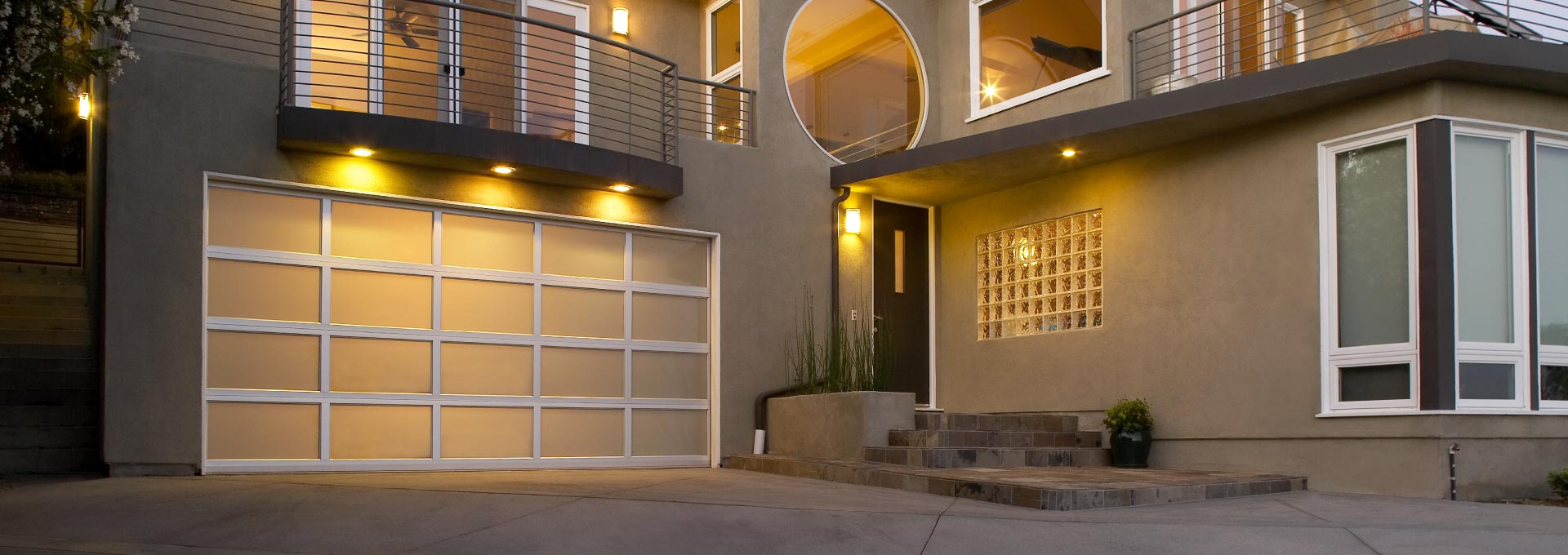 Aluminum/Glass Garage Doors