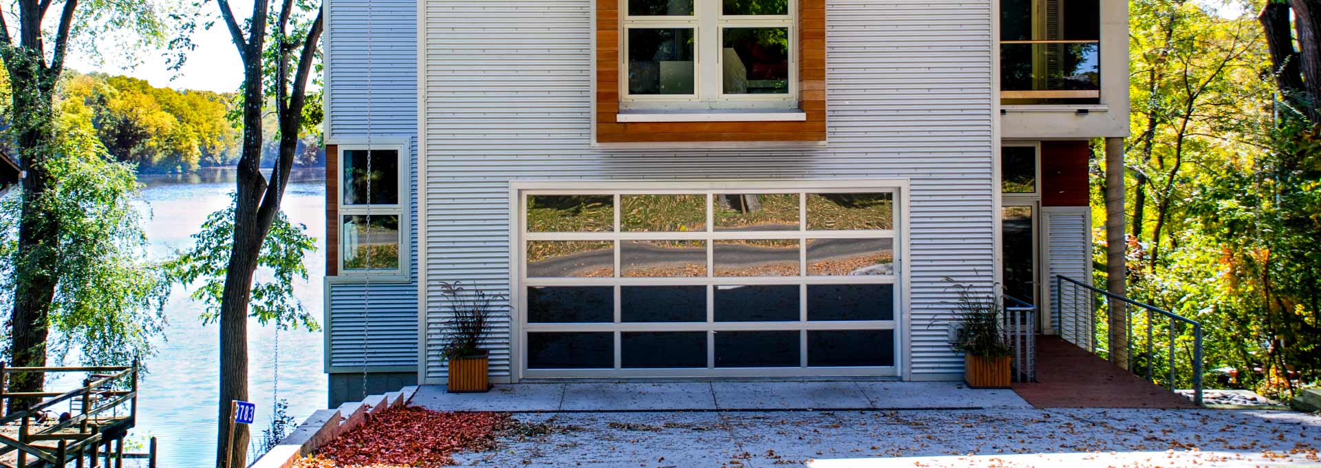 Aluminum/Glass Garage Doors