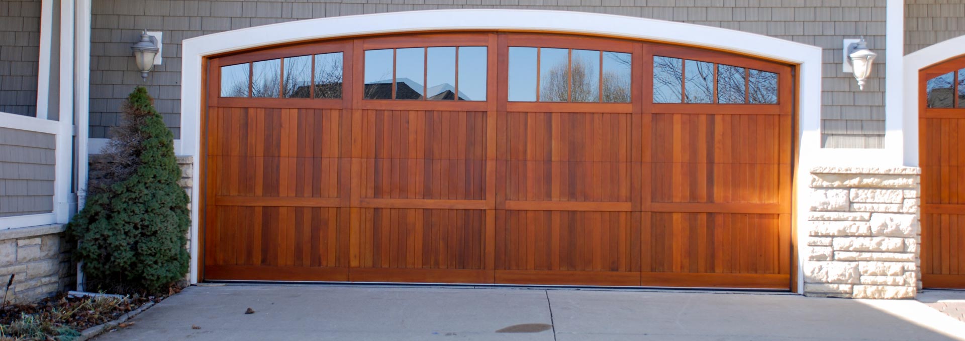 A beautiful, Amish crafted wood door
