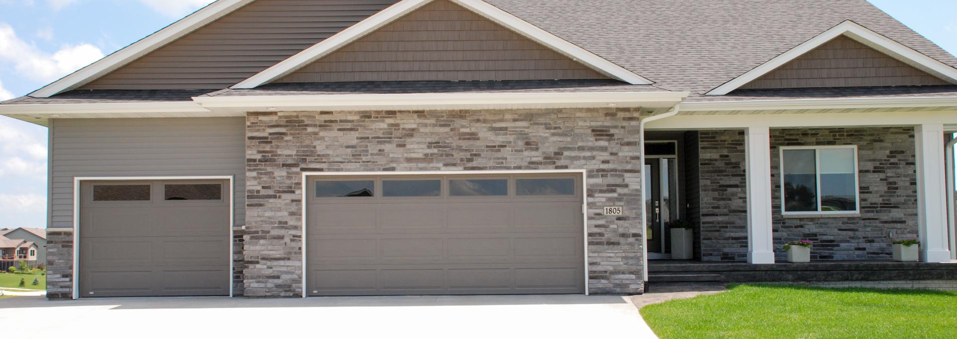 Premium insulated steel garage doors.