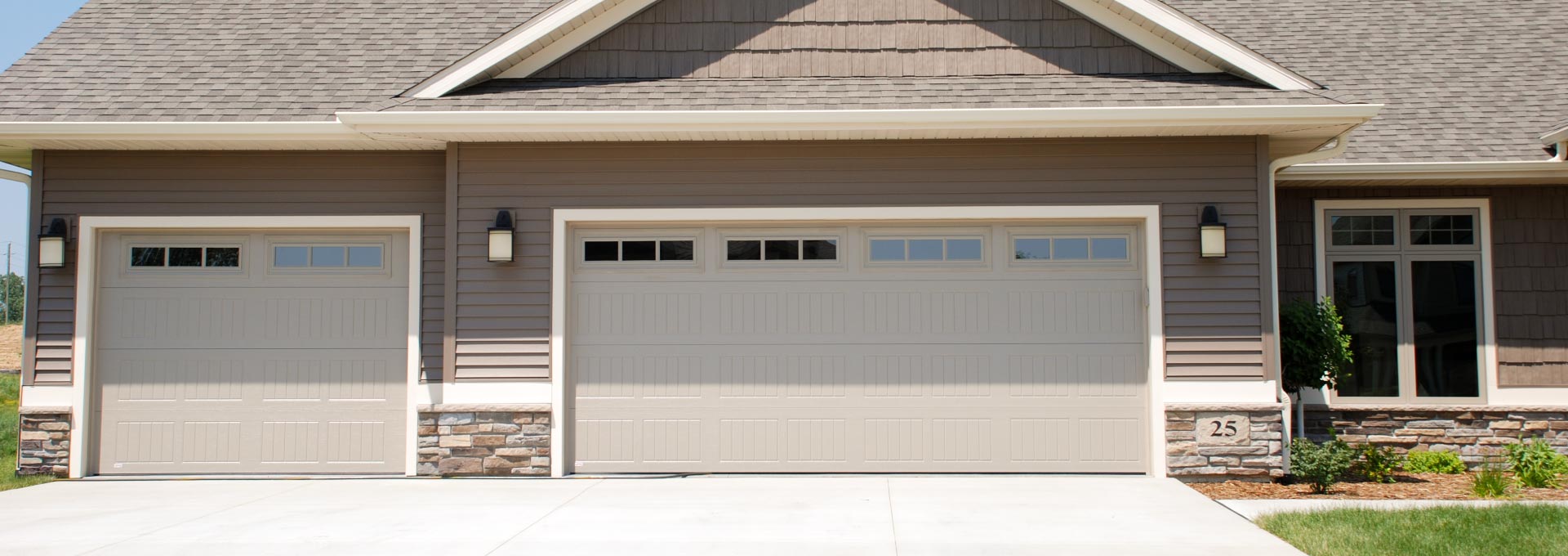 Premium insulated steel garage doors.