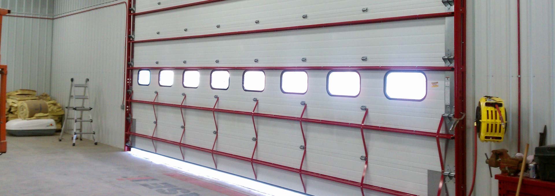 Premier insulated sectional steel door